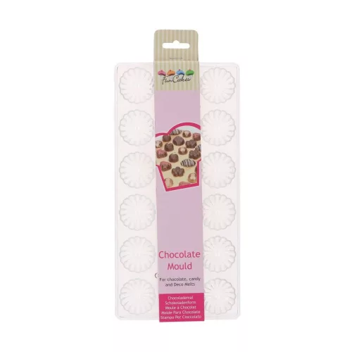 FunCakes bonbon forma, polikarbonát, virág, 27×14 cm