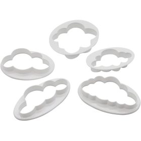 Felhő kiszúró szett, műanyag, 5 db-os