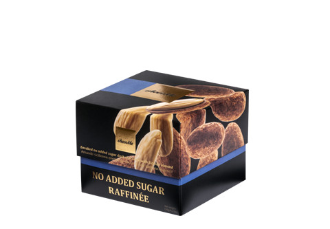 ChocoMe étcsokoládé drazsé szicíliai mandulával, hozzáadott cukor nélkül