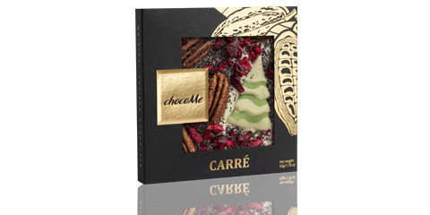 Choco Me karácsonyi mintás táblás csokoládé, 50g