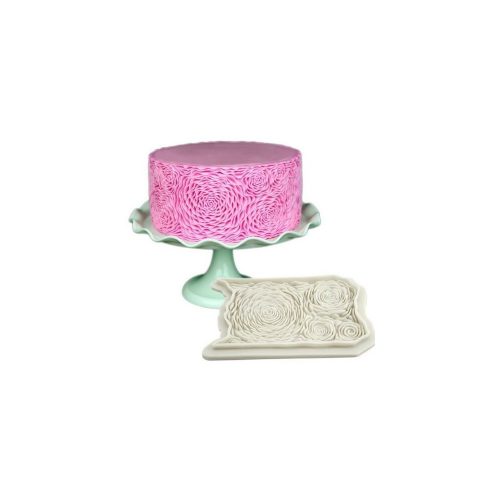 Fodros rózsa fondant forma, szilikon, 11×18 cm