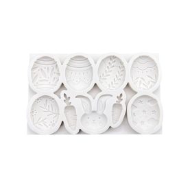 Húsvéti tojás fondant forma, szilikon, 12,5×7,7 cm