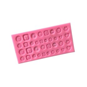 Gombok fondant forma, szilikon, 19×9,7 cm