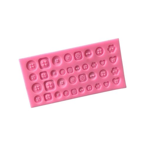 Gombok fondant forma, szilikon, 19×9,7 cm
