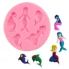 Hableány szilikon fondant forma, 7,8×7,8 cm