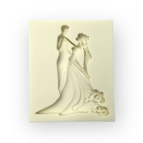 Nászpár fondant forma, szilikon, 7,7×9,3 cm