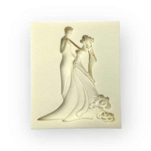 Nászpár fondant forma, szilikon, 7,7×9,3 cm