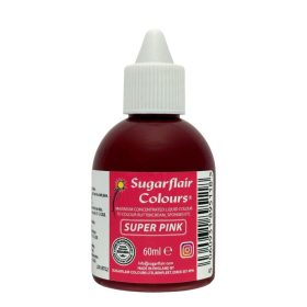 Sugarflair airbrush festék, super pink, 60ml