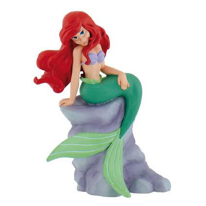 Disney figura, tortadísz, műanyag, Ariel, 8,5 cm