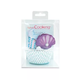 ScrapCooking cupcake készítő szett, hableány, 24 db
