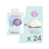 ScrapCooking cupcake készítő szett, hableány, 24 db