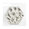 Állatok fondant forma, szilikon, 12,5×11 cm
