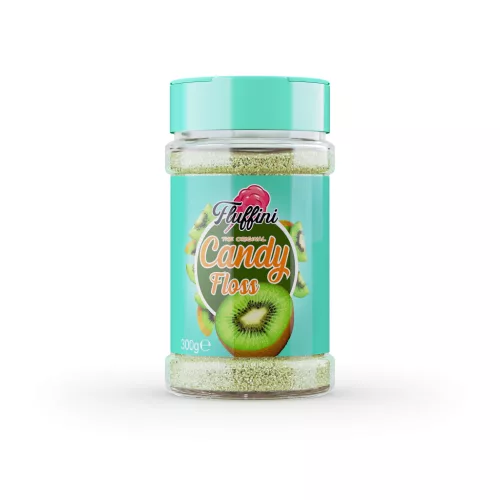 Fluffini Ízesített Vattacukor Alapanyag - Kiwi, 300g