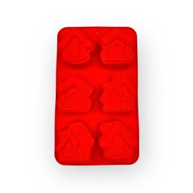   Sütőforma, szilikon, Mézeskalács EMBER mix, piros, 17,5×27,5cm