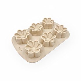   Sütőforma, szilikon, Százszorszép virág, szürke, 16×24 cm