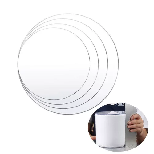 Torta alátét, polikarbonát, 20cm, 1db