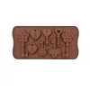 Bonbon forma, szilikon, lakat és kulcs, 8 db-os , 20,5×10,5 cm