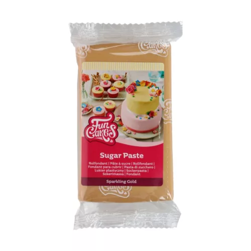 FunCakes fondant, csillogó arany, 250g