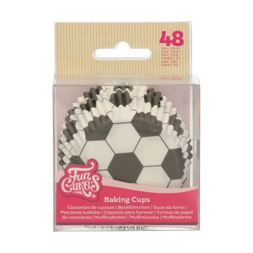 FunCakes muffin papír, Football, 48 db