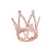 Tortadísz, mini korona, tiara, rose gold, 4,5cm