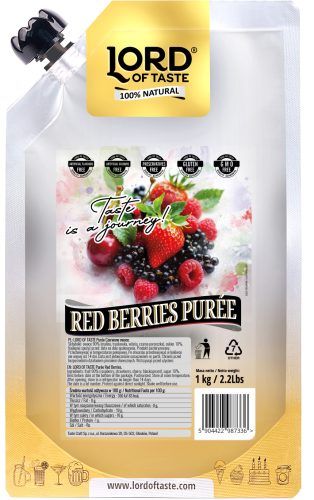 LORD OF TASTE gyümölcspüré, erdei gyümölcs 1kg