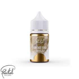   Fractal ShimmAir Selyemfényű Folyékony Ételfesték, Vintage Gold, 33g