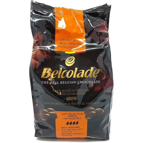 Belcolade belga csokipasztilla - Tejcsokoládé 33%, 1 kg
