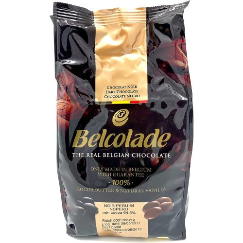 Belcolade belga csokipasztilla - Étcsokoládé 64% (Peru)