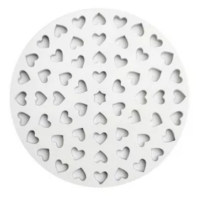 Tészta kiszúró rács, szív, műanyag, 30 cm
