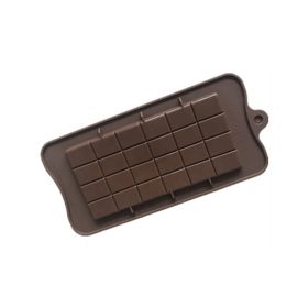   Bonbon forma, szilikon, kockás táblacsokoládé, 10,5×20,5 cm