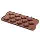 Bonbon forma, szilikon, szív, 12 db-s, 10,5×20,5 cm