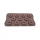 Bonbon forma, szilikon, spirálos fánk, 12 db-os, 10,5×20,5 cm