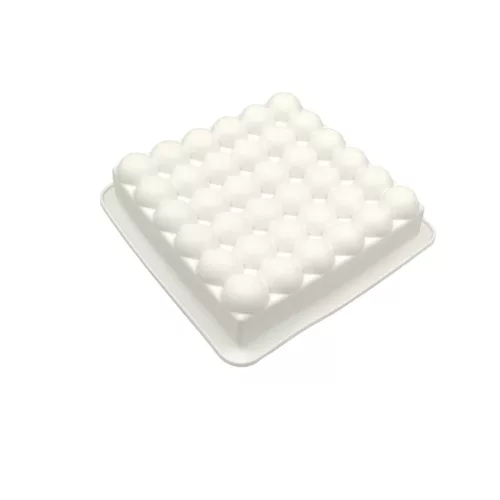 Buborék mintás torta forma, szilikon, 21,5×21,5 cm