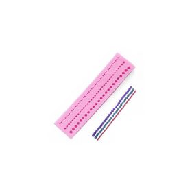 Gyöngysor fondant forma, szilikon, 4×17,5 cm