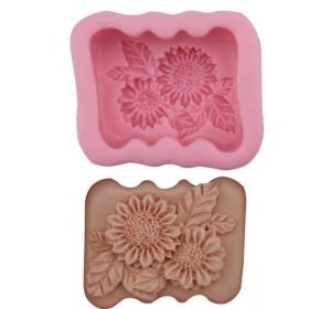 Napraforgó fondant forma, szilikon, 8,8×7,3 cm