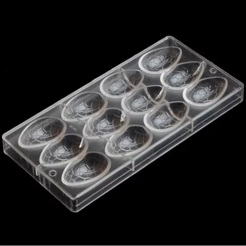 Tojás alakú bonbon forma, polikarbonát, 27,5×13,5 cm