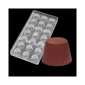 Retro bonbon forma, polikarbonát, 21 db-os, 27,5×13,5 cm