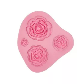 Rózsa fondant forma, szilikon, 7,5×6,5 cm