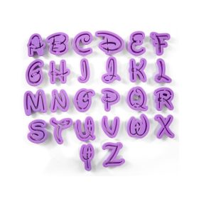 Disney betű kiszúró szett, műanyag, 26 db