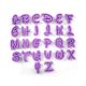 Disney betű kiszúró szett, műanyag, 26 db