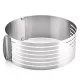 Állítható torta szeletelő, fém, 24-30 cm