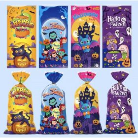 Sütemény zacskó, celofán, Halloween, 12,5× 27cm, 12 db