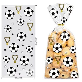 Sütemény zacskó, celofán, foci, 12,5× 27cm, 12 db