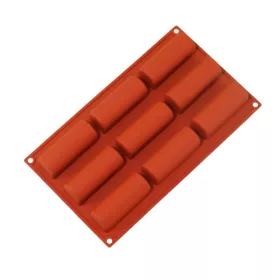 Szilikon forma, henger, 9 db