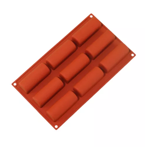 Szilikon forma, henger, 9 db