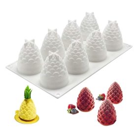 Monodesszert forma, szilikon, toboz, 17x28 cm