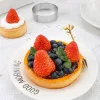 Fém tarte gyűrű, desszert gyűrű, kör, 5 részes
