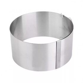 Állítható tortakarika, rozsdamentes acél, 8,5cm
