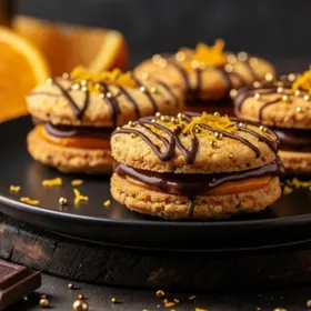 Csokis-narancsos linzer-keksz