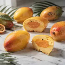 Mangó alakú húsvéti mousse